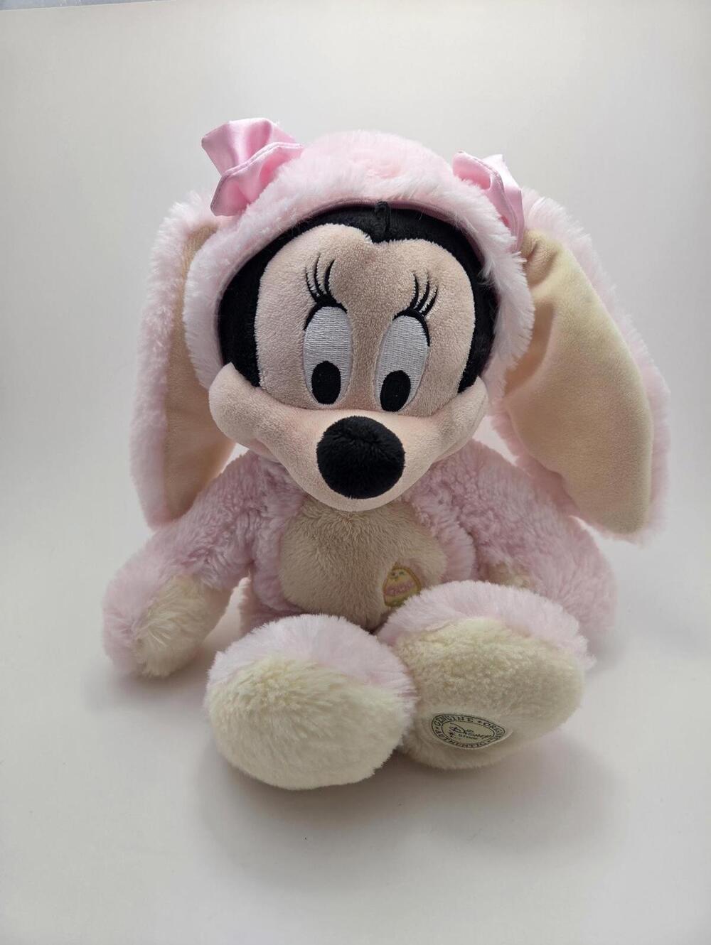 Disney Store Pink Easter Bunny Minnie Mouse Plush, from Disneys Mickey (12 inch)